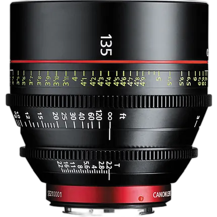 Canon CN-E 135mm T2.2 L F Cinema Prime Lens (EF Mount)