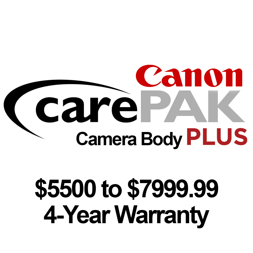 Canon CarePAK PLUS warranty option for EOS camera bodies