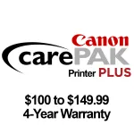 Canon CarePAK PLUS Printer -  100 to  149.99 - 4 year warranty 0