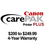 Canon CarePAK PLUS Printer -  200 to  249.99 - 4 year warranty 0