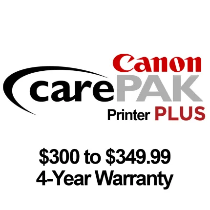 Canon CarePAK PLUS Printer -  300 to  349.99 - 4 year warranty