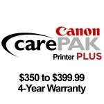 Canon CarePAK PLUS Printer -  350 to  399.99 - 4 year warranty 0