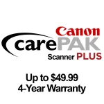Canon CarePAK PLUS Scanner - Up to  49.99 - 4 year warranty 0
