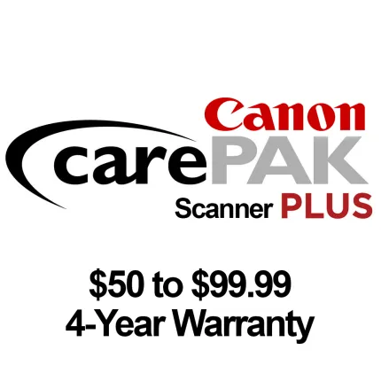 Canon CarePAK PLUS Scanner - 50 to 99.99 - 4 year warranty