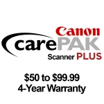 Canon CarePAK PLUS Scanner -  50 to  99.99 - 4 year warranty 0