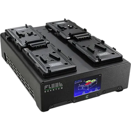 Core SWX FLEET Quantum 4-Position Charger w/ Touchscreen Color LCD (V-Mount)