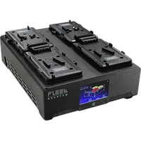 Core SWX FLEET Quantum 4-Position Charger w/ Touchscreen Color LCD (V-Mount) 0