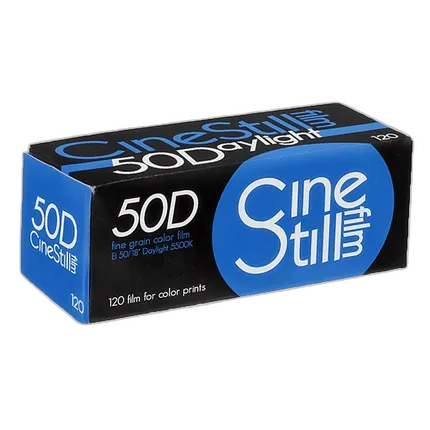 CineStill 50D Daylight Fine Grain Color Film (120 Format, ISO 50)