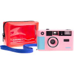 dubblefilm SHOW Camera Pink w/ Flash Case Strap