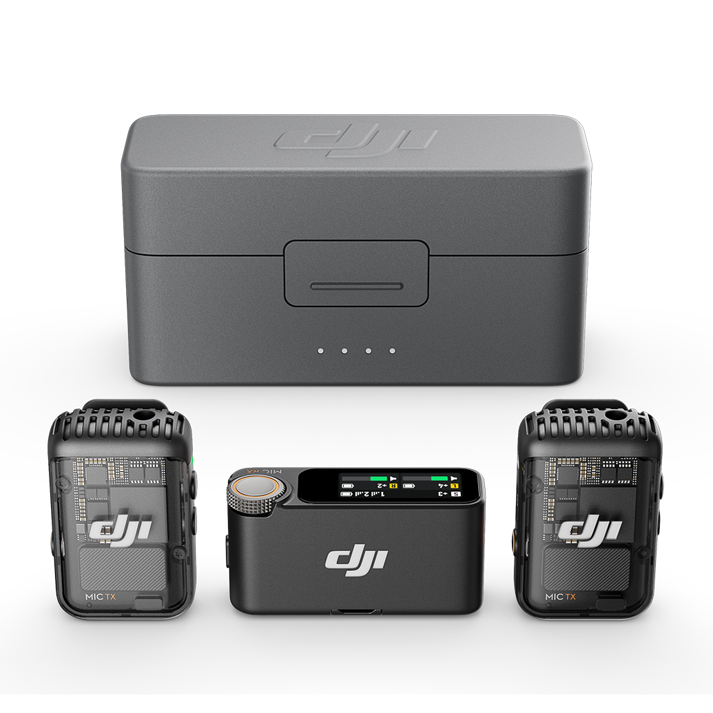 DJI Mic 2 wireless system for gimbal-based DSLR video