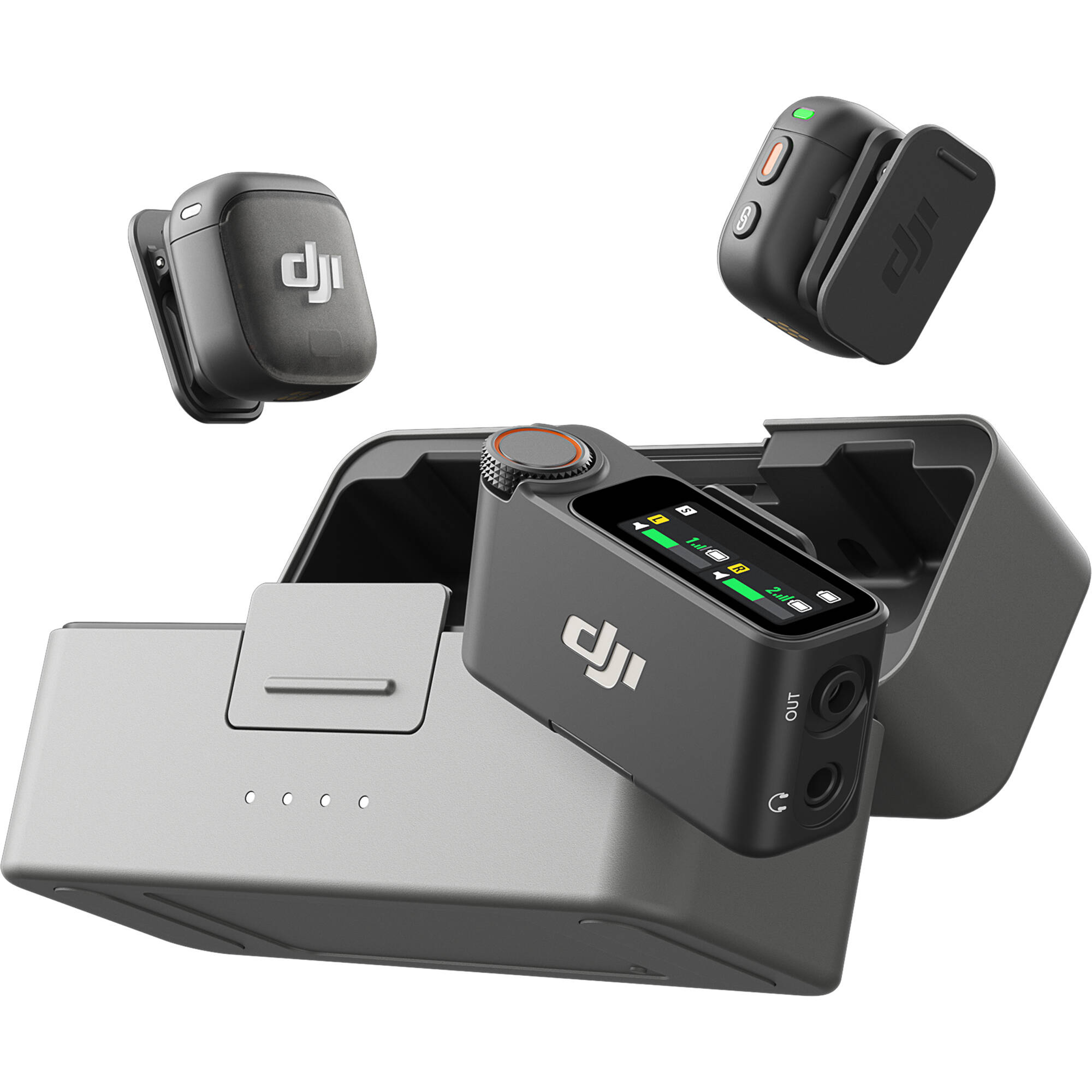 DJI Mic 3 two-transmitter kit with charging case for on-the-go creators