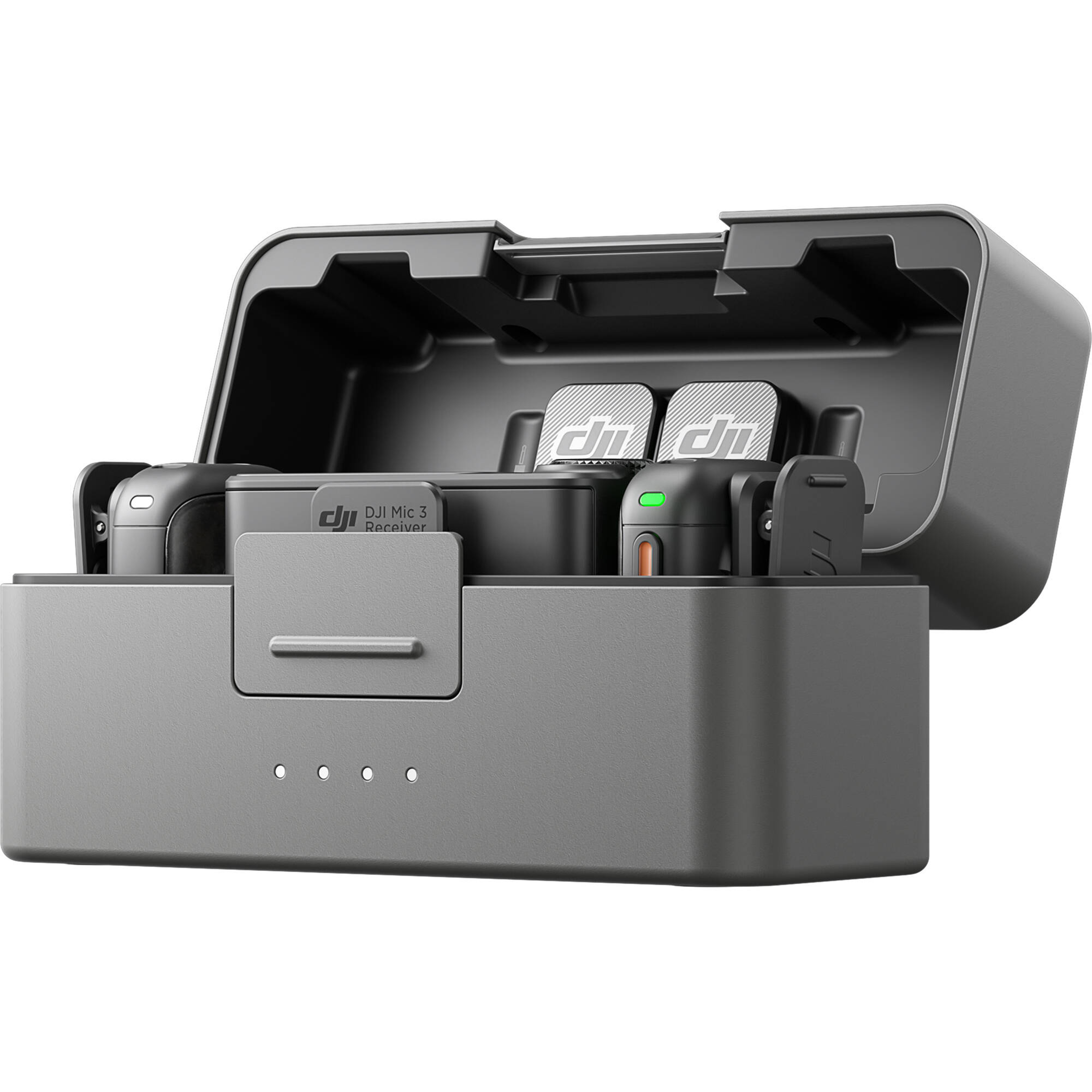 DJI Mic 3 compact charging case for travel and run-and-gun work