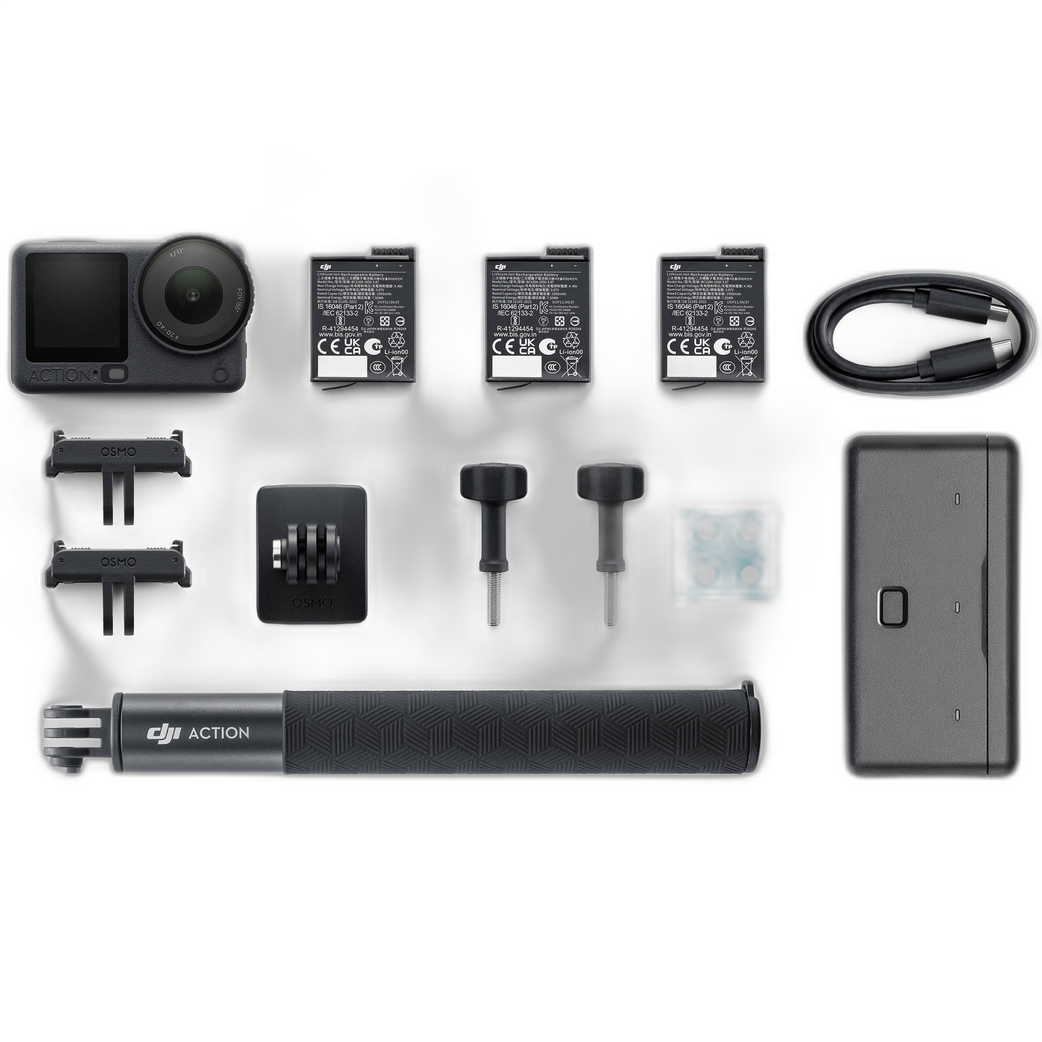DJI Osmo Action 6 Adventure Combo accessory view