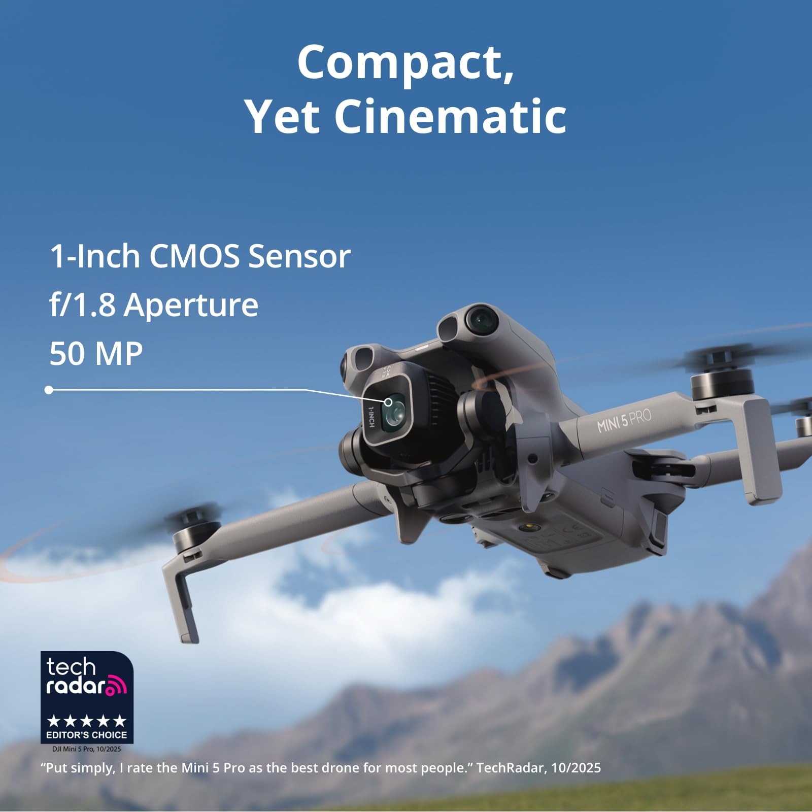 DJI Mini 5 Pro Drone with RC2 Fly More Combo