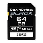 Delkin Devices 64GB SDXC Black UHS-I V30 U3 90MB/s Read 90MB/s Write