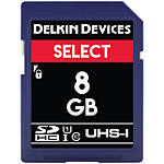 Delkin Devices 8GB SDHC UHS-I V10 80MB/s Read 20MB/s Write