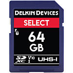 Delkin Devices 64GB SDXC Uhs-I V10 100MB/s Read 50MB/s Write