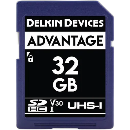 Delkin Devices 32GB SDHC Advantage 660X UHS-I 100MB/s Read 80MB/s Write