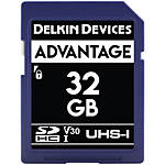 Delkin Devices 32GB SDHC Advantage 660X UHS-I 100MB/s Read 80MB/s Write