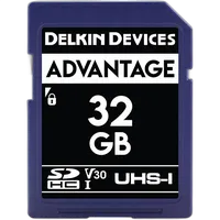 Delkin Devices 32GB SDHC Advantage 660X UHS-I 100MB/s Read 80MB/s Write 0