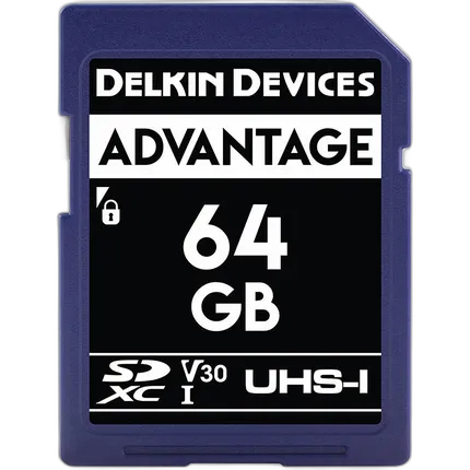 Delkin Devices 64GB SDXC Advantage 660X UHS-I 100MB/s Read 80MB/s Write