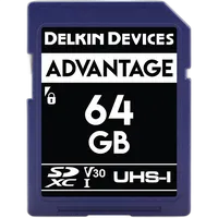 Delkin Devices 64GB SDXC Advantage 660X UHS-I 100MB/s Read 80MB/s Write 0