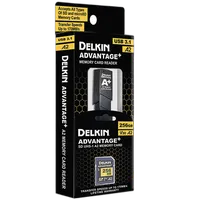 Delkin ADVANTAGE PLUS UHS-I A2 256GB SDXC w/Reader 170MB/s Read 90MB/s Write 0