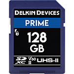 Delkin Devices 128GB Prime SDXC UHS-II V60 280MB/s Read 150MB/s Write