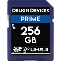 Delkin Devices 256GB Prime SDXC UHS-II V60 280MB/s Read 150MB/s Write 0