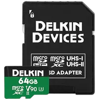 Delkin Devices 64GB Power MicroSDXC UHS-II V90 2000X 0