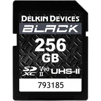 Delkin Devices 256GB SDXC UHS-II V90 BLACK U3 300MB/s Read 250MB/s Write 0