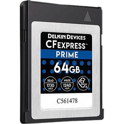 Delkin Devices - CFexpress Type B 64GB POWER Memory Card w/ Reader Bundle