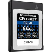 Delkin Devices - CFexpress Type B 64GB POWER Memory Card w/ Reader Bundle 0