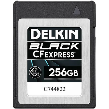 Delkin Devices BLACK CFexpress Type B Card 256GB 1645MB/s Read 1400MB/s Writ
