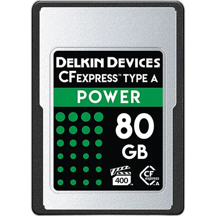 Delkin Devices POWER CFexpress Type A 80GB VPG400 880/s Read 790MB/s Write