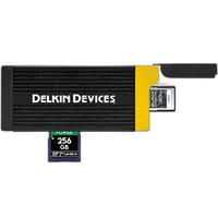 Delkin Devices USB 3.2 CFEXPRESS Type A and SD UHS-II Memory Card Reader 1