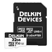 Delkin Devices 32GB Hyperspeed UHS-I Micro SDHC Memory Card with SD Adapter 0