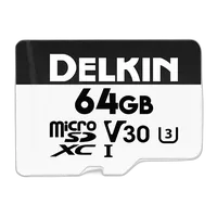 Delkin Devices 64GB Hyperspeed UHS-I microSDXC Memory Card with SD Adapter 1