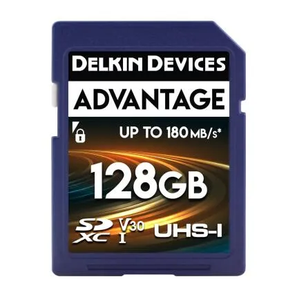 Delkin Devices 128GB ADVANTAGE UHS-I SDXC Memory Card