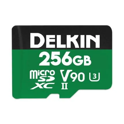 Delkin Devices 256GB POWER UHS-II microSDXC Memory Card with microSD Adapter