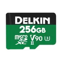 Delkin Devices 256GB POWER UHS-II microSDXC Memory Card with microSD Adapter 0