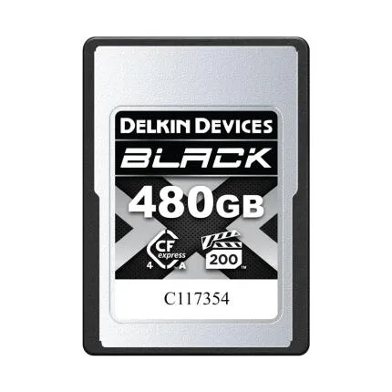 Delkin Devices 480GB BLACK CFexpress Type A 4.0 Memory Card