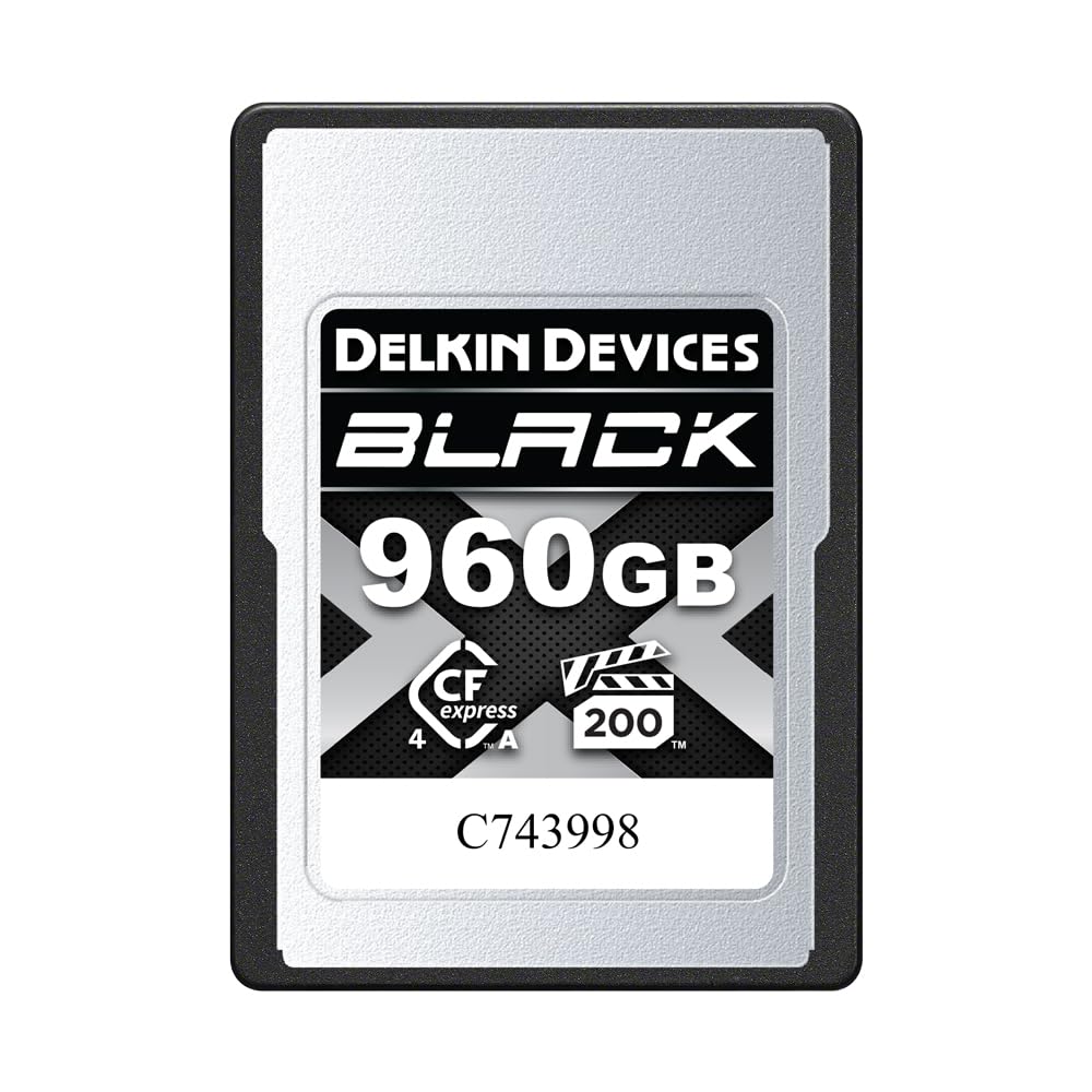 Delkin Devices 960GB BLACK CFexpress Type A 4.0 Memory Card