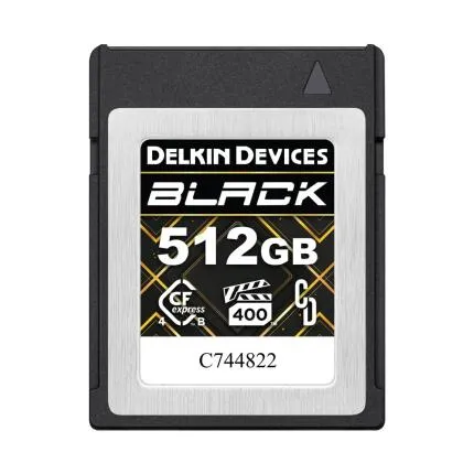Delkin Devices 512GB BLACK CFexpress Type B 4.0 Memory Card