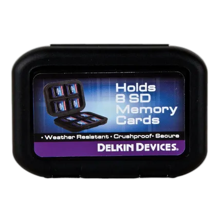 Delkin Devices SD Memory Card Case (Holds 8 Cards)