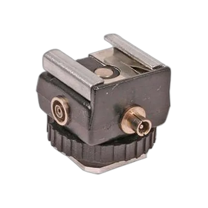 DLC DL-0411 Hot Shoe To 3.5mm Male Jack PLus Female PC Outlet
