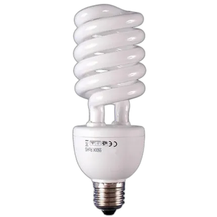 DLC E.P.C. CFL 45Watt 110Volt 5500 Kelvin Spiral Screw-In Flourescent Lamp