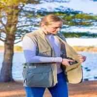 Domke Photographers Vest Large Sand Color (100% Cotton Washable) 4