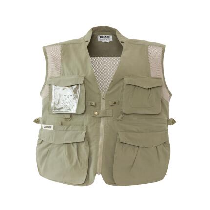 Domke Photographers Vest Medium Sand Color (100% Cotton Washable)