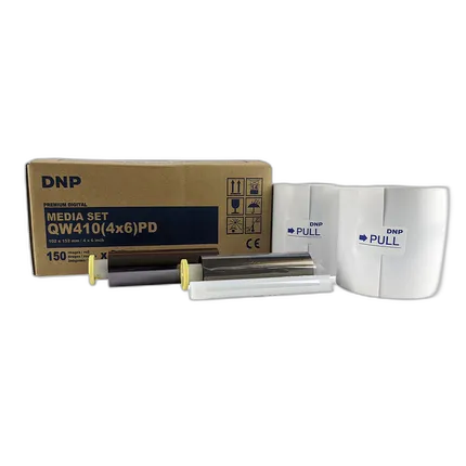 DNP 4x6in Media Set for DP-QW410 Photo Printer (4x4in ALSO) 300 PRINTS